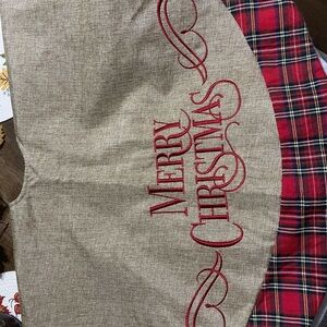 🎅🏼Farmhouse Christmas tree skirt